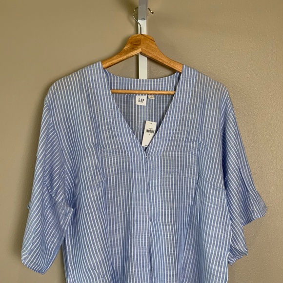 GAP Kimono Short Sleeve Tie-front Top - Picture 9 of 16